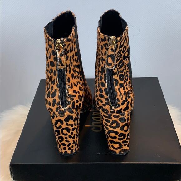 Neiman Marcus Leopard Fur Ankle Booties - Picture 7 of 8